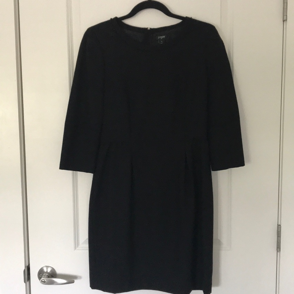 3/4 Sleeve Black Dress